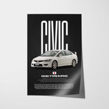 Civic FD2 Type-R Car Poster