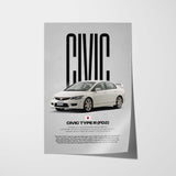 Civic FD2 Type-R Car Poster
