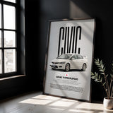 Civic FD2 Type-R Car Poster