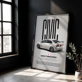 Civic FD2 Type-R Car Poster