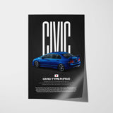 Civic FD2 Type-R Car Poster