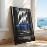 Civic FD2 Type-R Car Poster