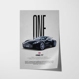 One-77 Car Poster