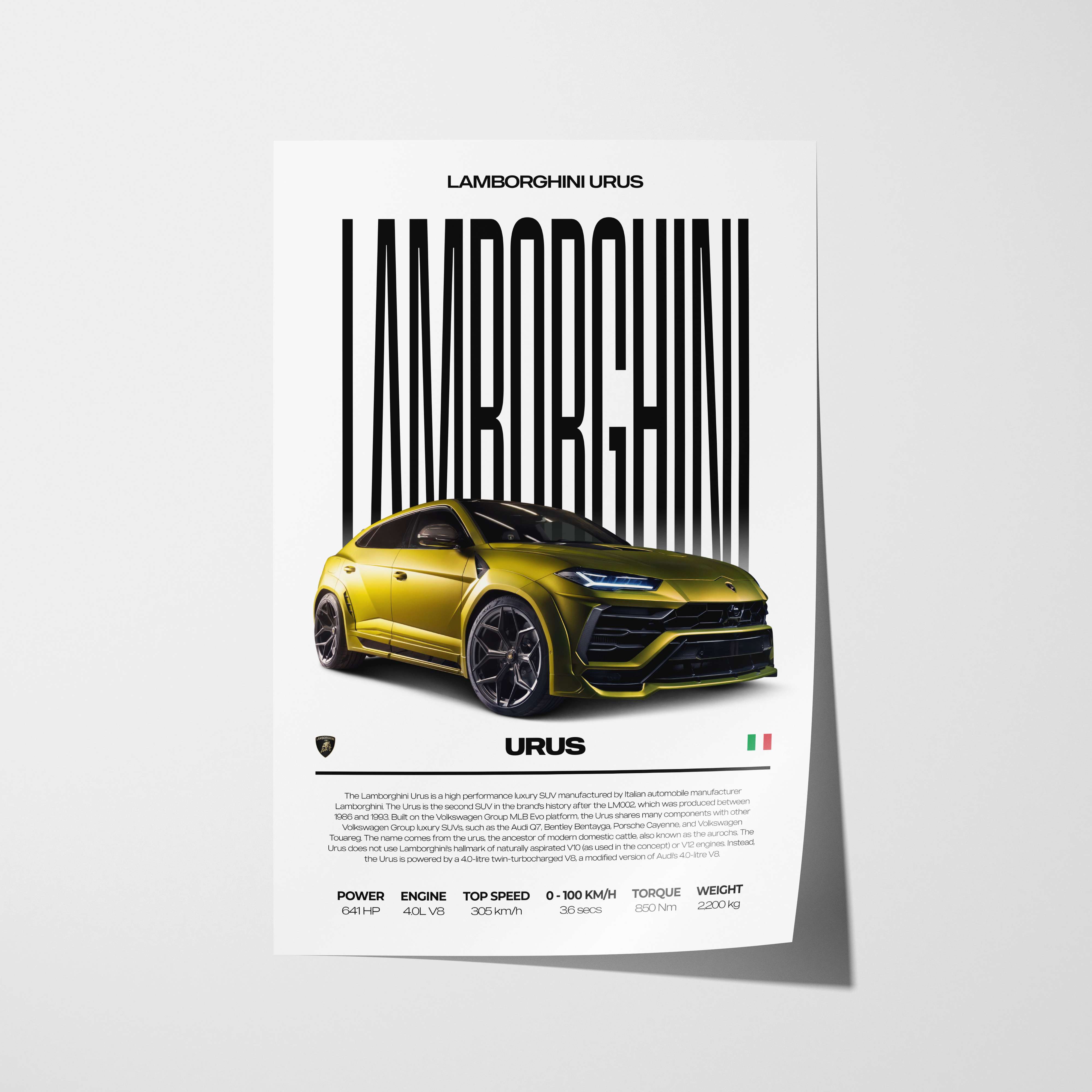 Lamborghini Urus Poster