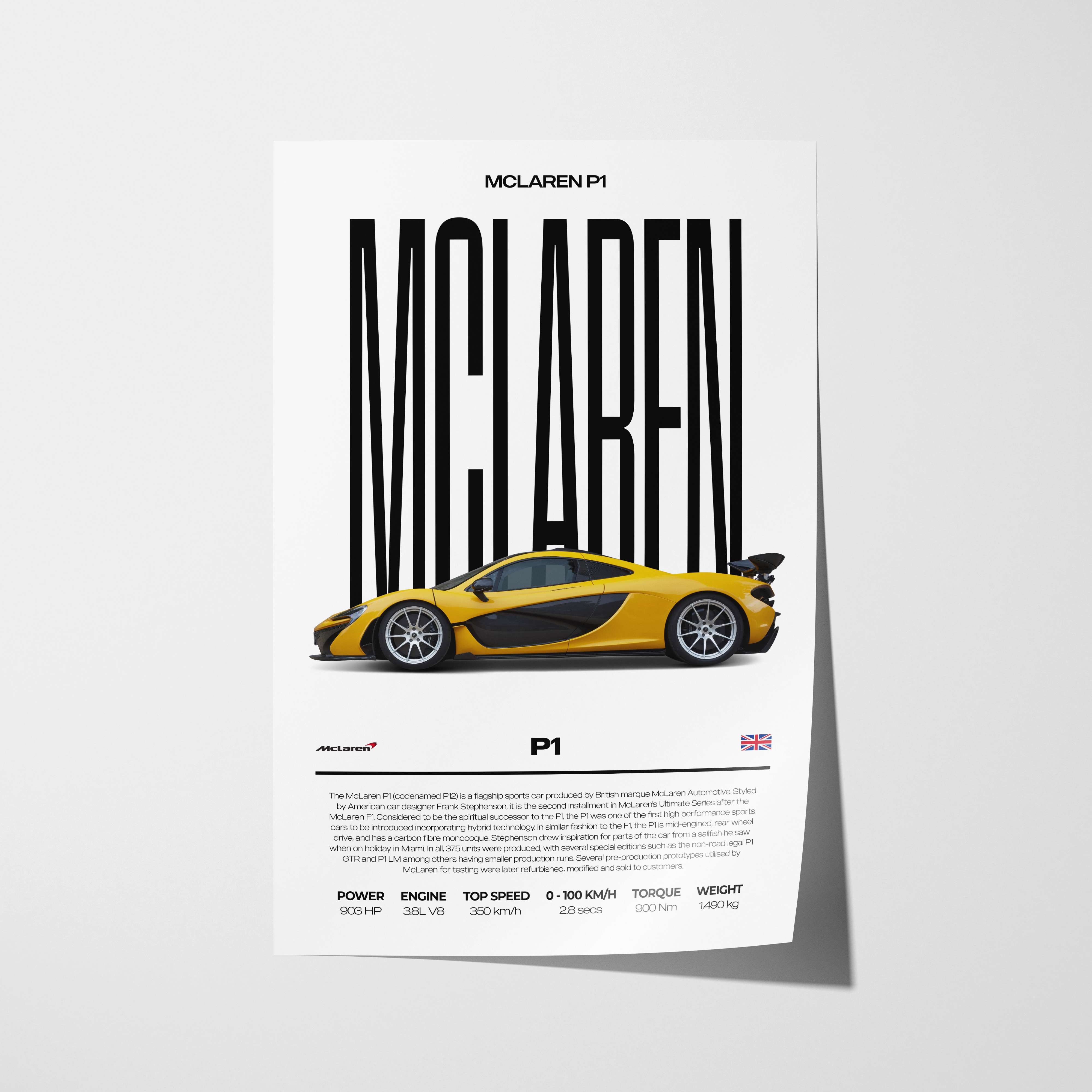 McLaren P1 Poster