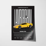 Lamborghini Diablo SV Poster