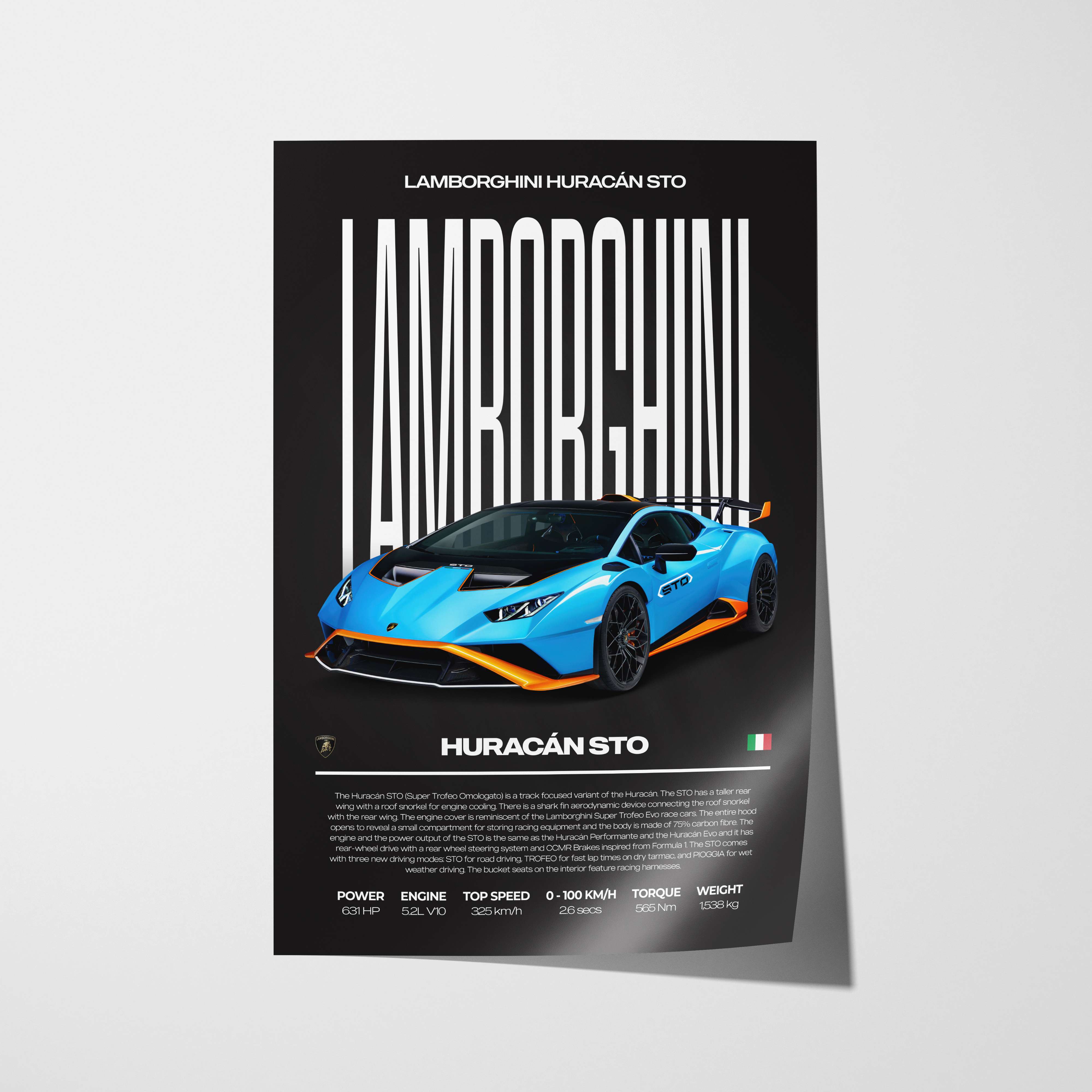 Lamborghini Huracán STO Poster