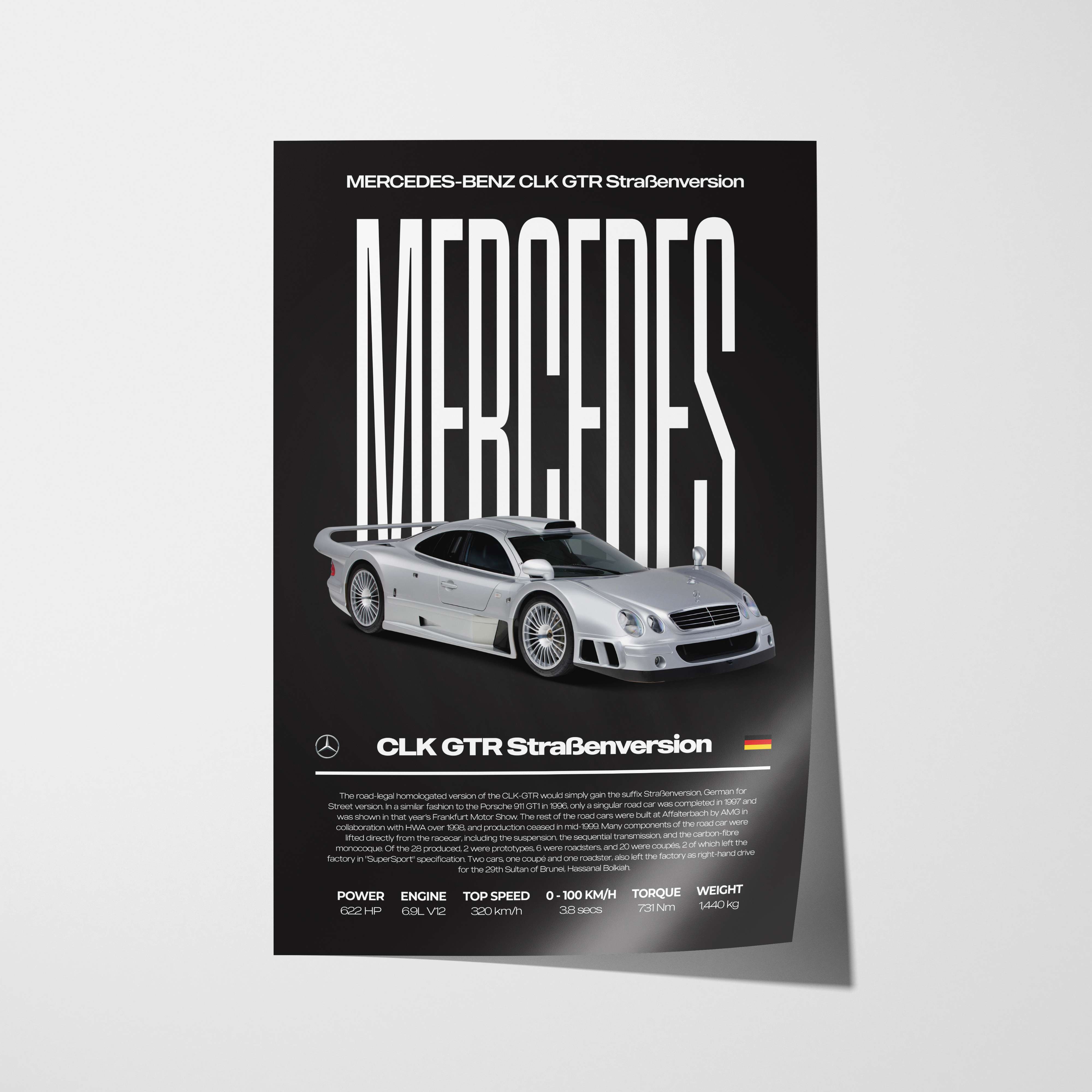 Mercedes-Benz CLK GTR Poster