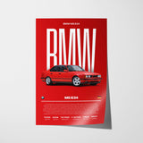 BMW M5 E34 Poster