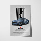 M850i G15 Car Poster