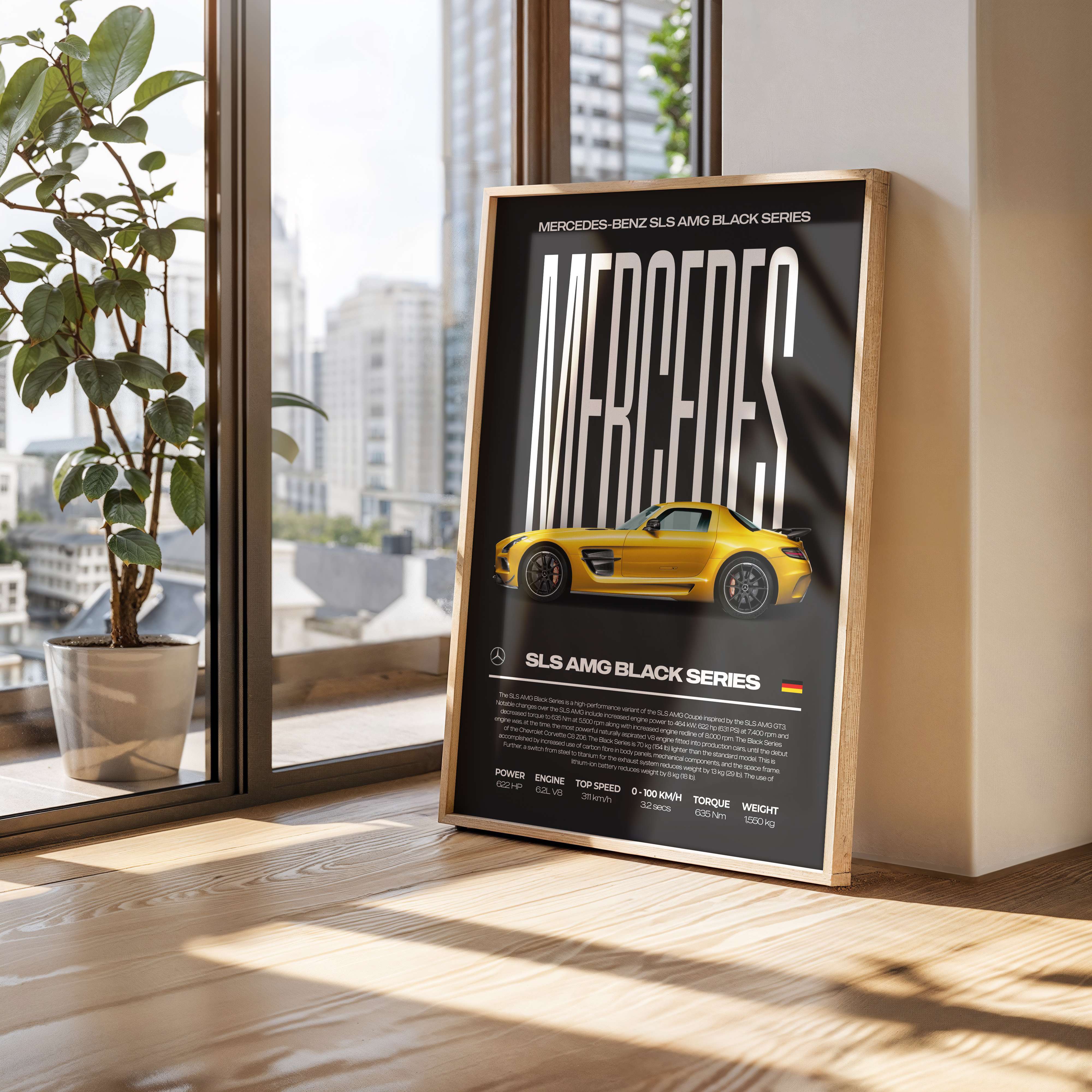 Mercedes-Benz SLS AMG Black Series Poster