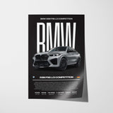 BMW X6M F96 LCI Competition Poster