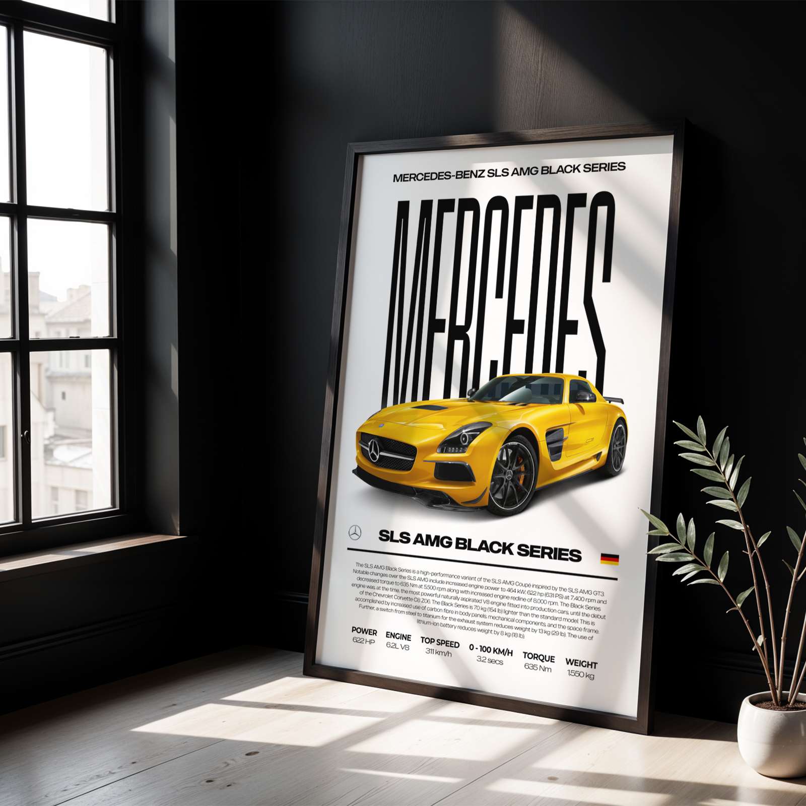 Mercedes-Benz SLS AMG Black Series Poster