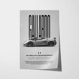 Gallardo LP-570 Spyder Performante Car Poster