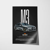 M3 G80 Car Poster
