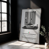 Gallardo LP-570 Spyder Performante Car Poster