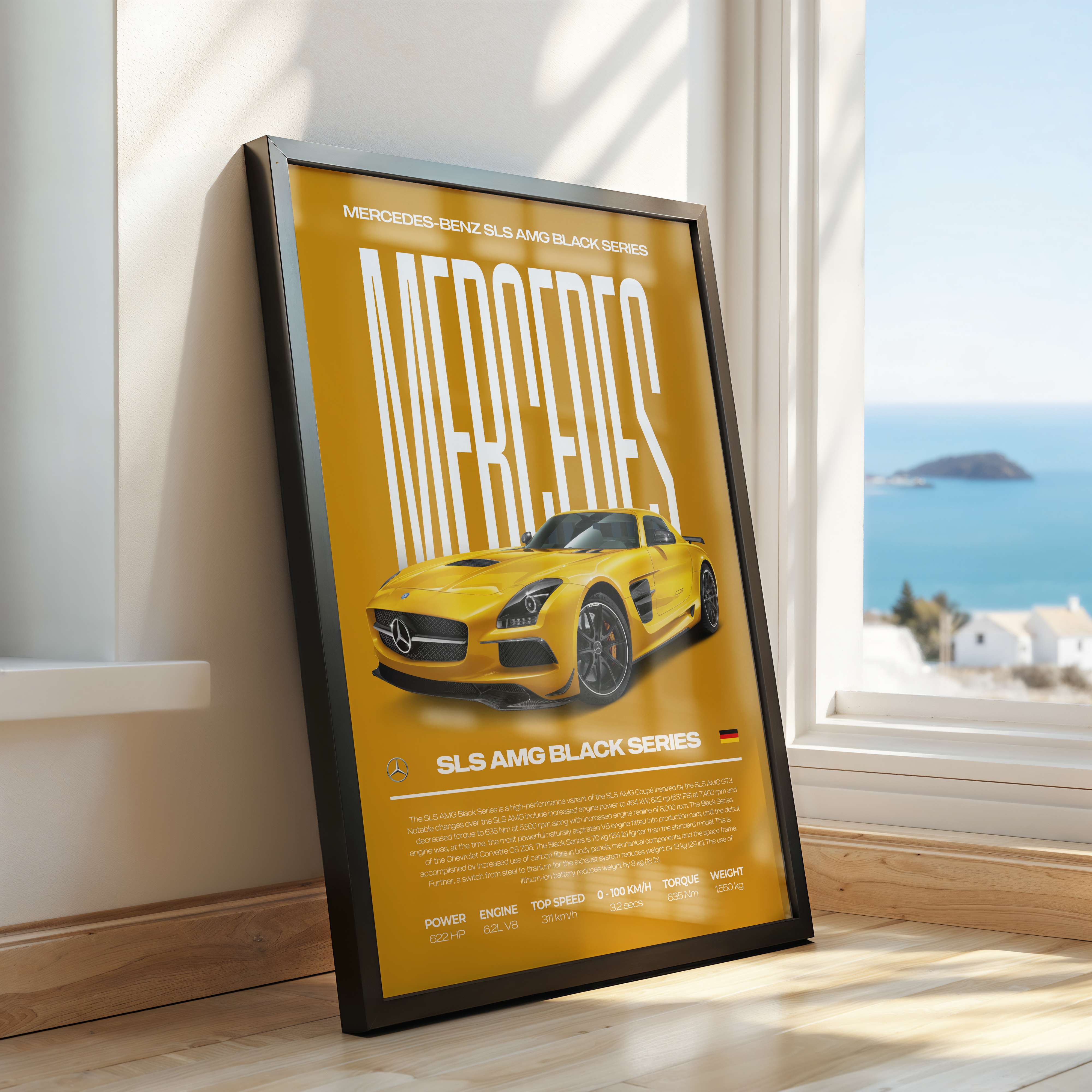 Mercedes-Benz SLS AMG Black Series Poster