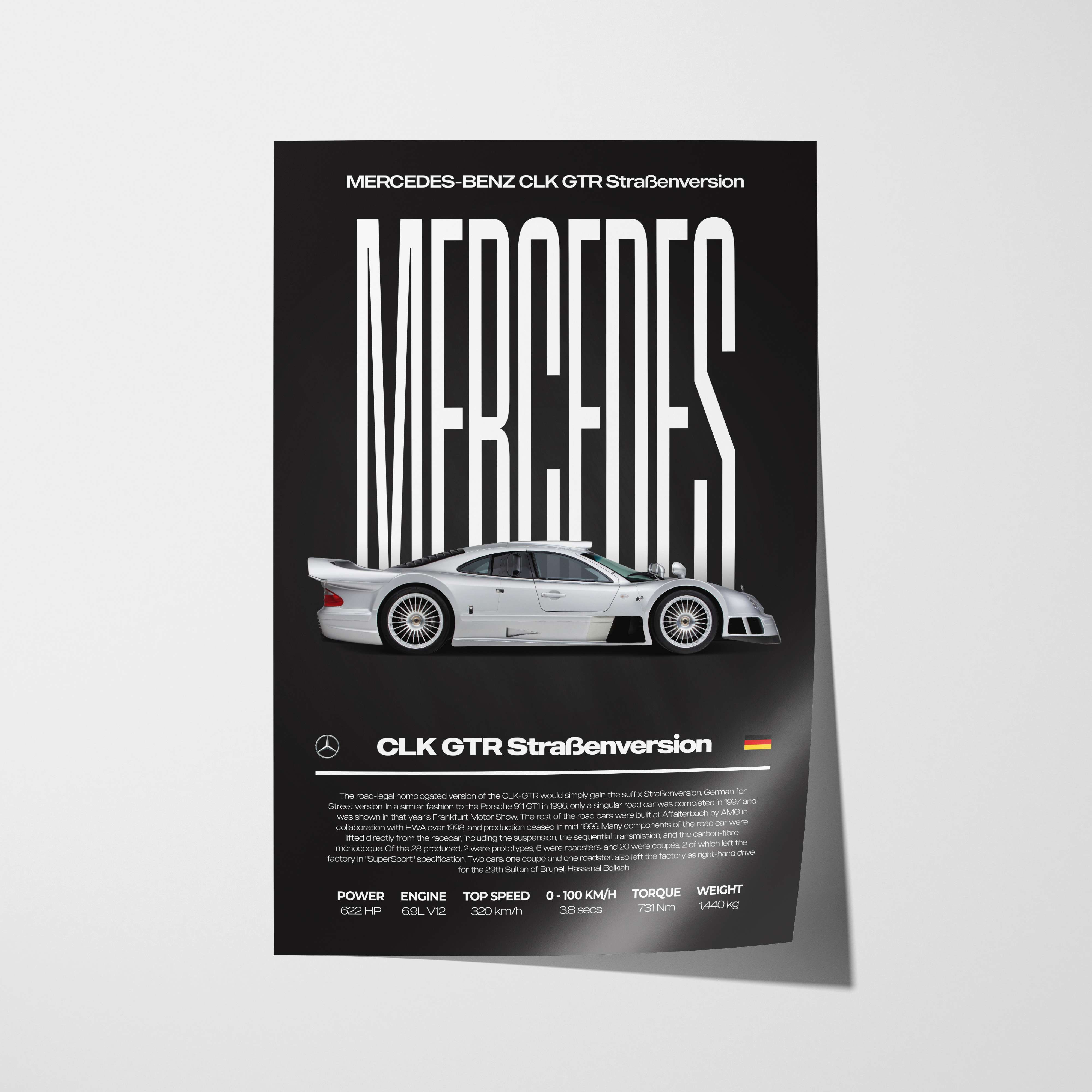 Mercedes-Benz CLK GTR Poster