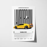 Lamborghini Diablo SV Poster