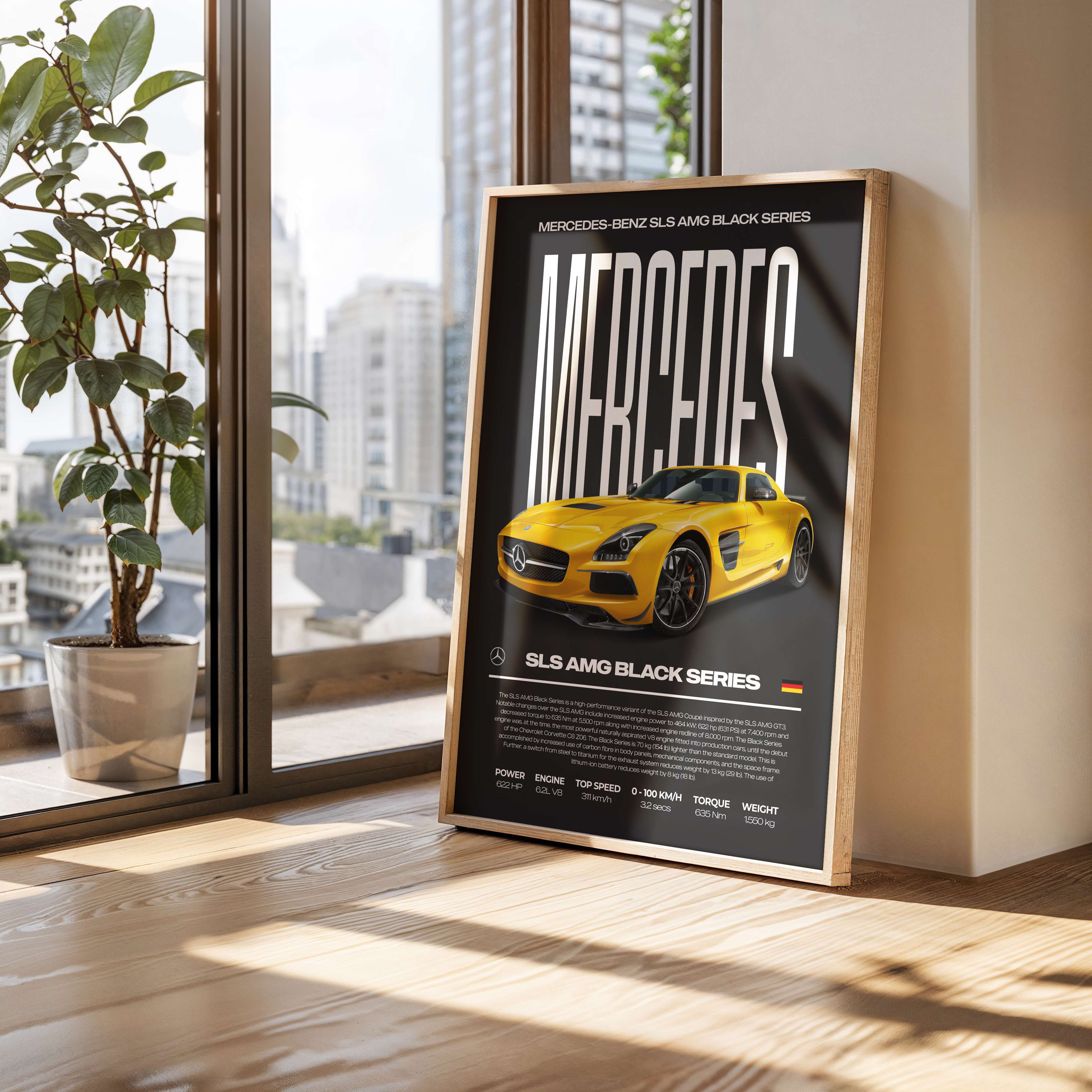 Mercedes-Benz SLS AMG Black Series Poster