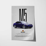 M5 E60 Car Poster