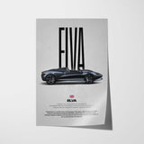 Elva Car Poster
