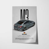 M3 G80 Car Poster