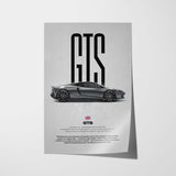 GTS Car Poster