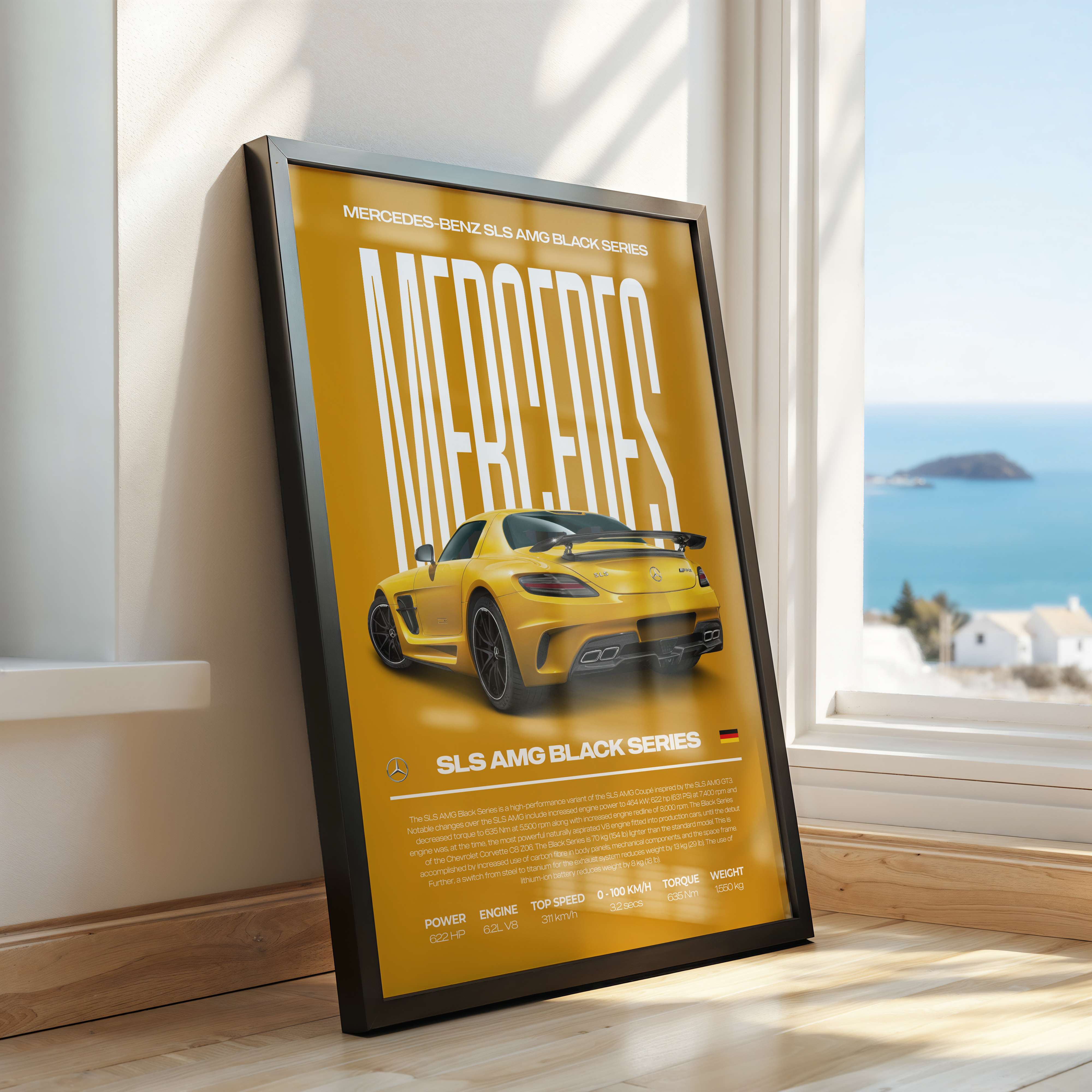 Mercedes-Benz SLS AMG Black Series Poster