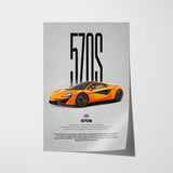 570S Car Poster
