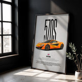 570S Car Poster