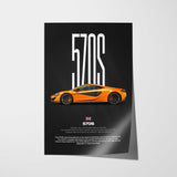 570S Car Poster
