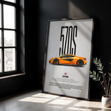 570S Car Poster