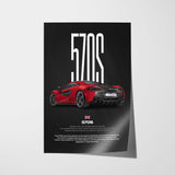570S Car Poster