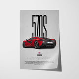 570S Car Poster
