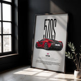 570S Car Poster