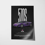 570S Car Poster
