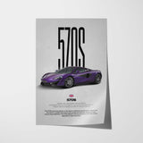 570S Car Poster