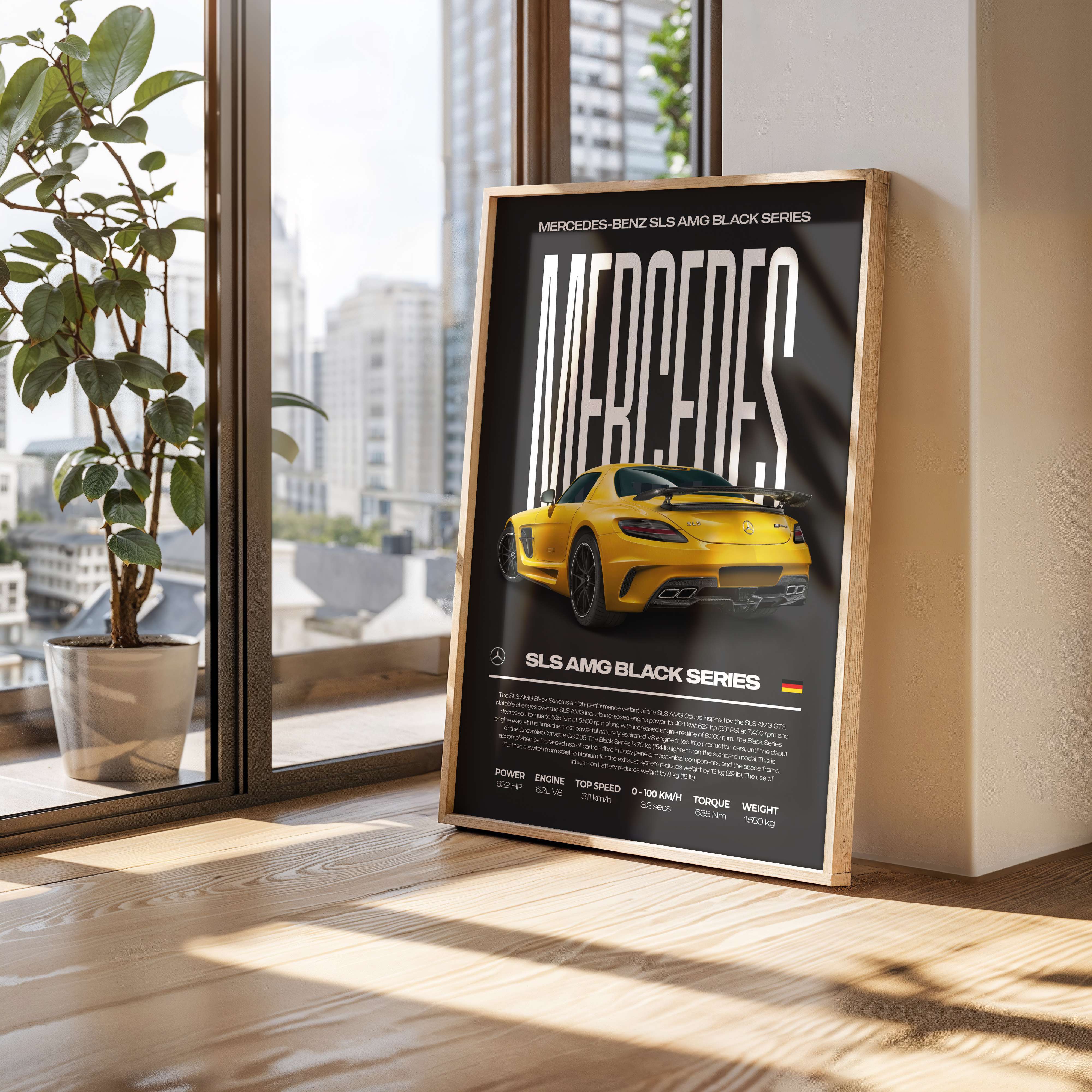 Mercedes-Benz SLS AMG Black Series Poster