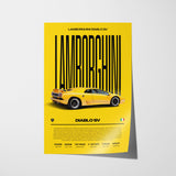 Lamborghini Diablo SV Poster