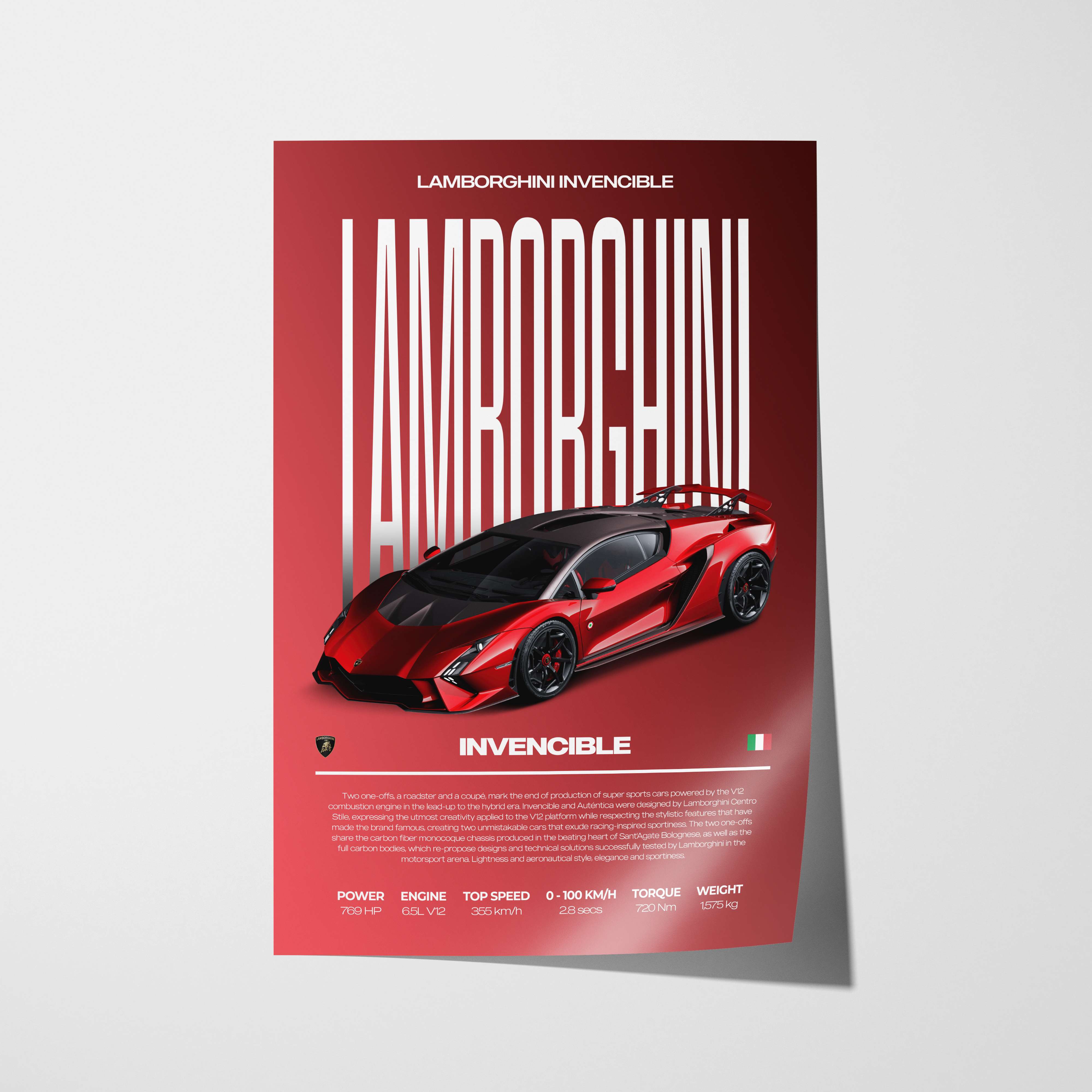 Lamborghini Invencible Poster