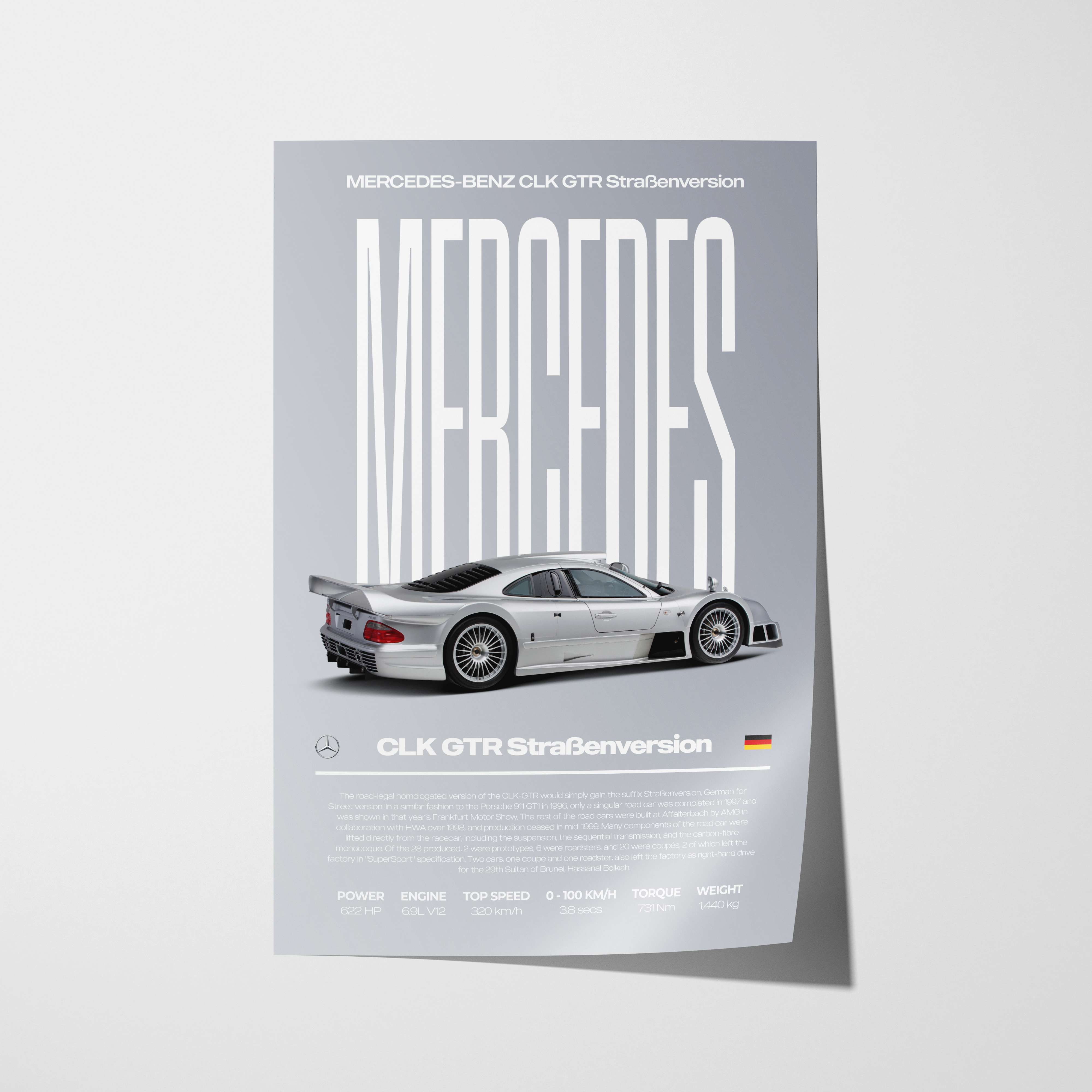 Mercedes-Benz CLK GTR Poster