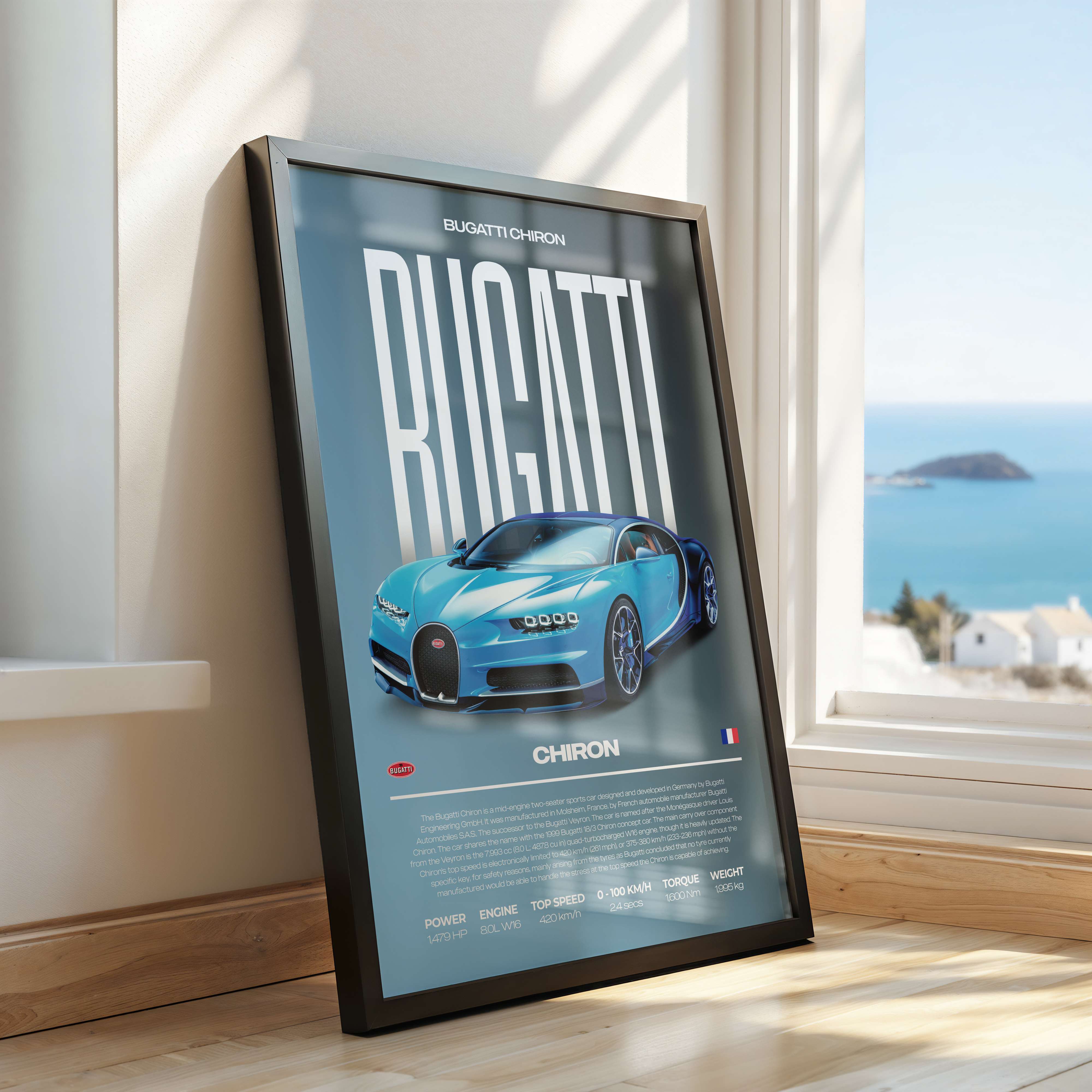 Bugatti Chiron Poster