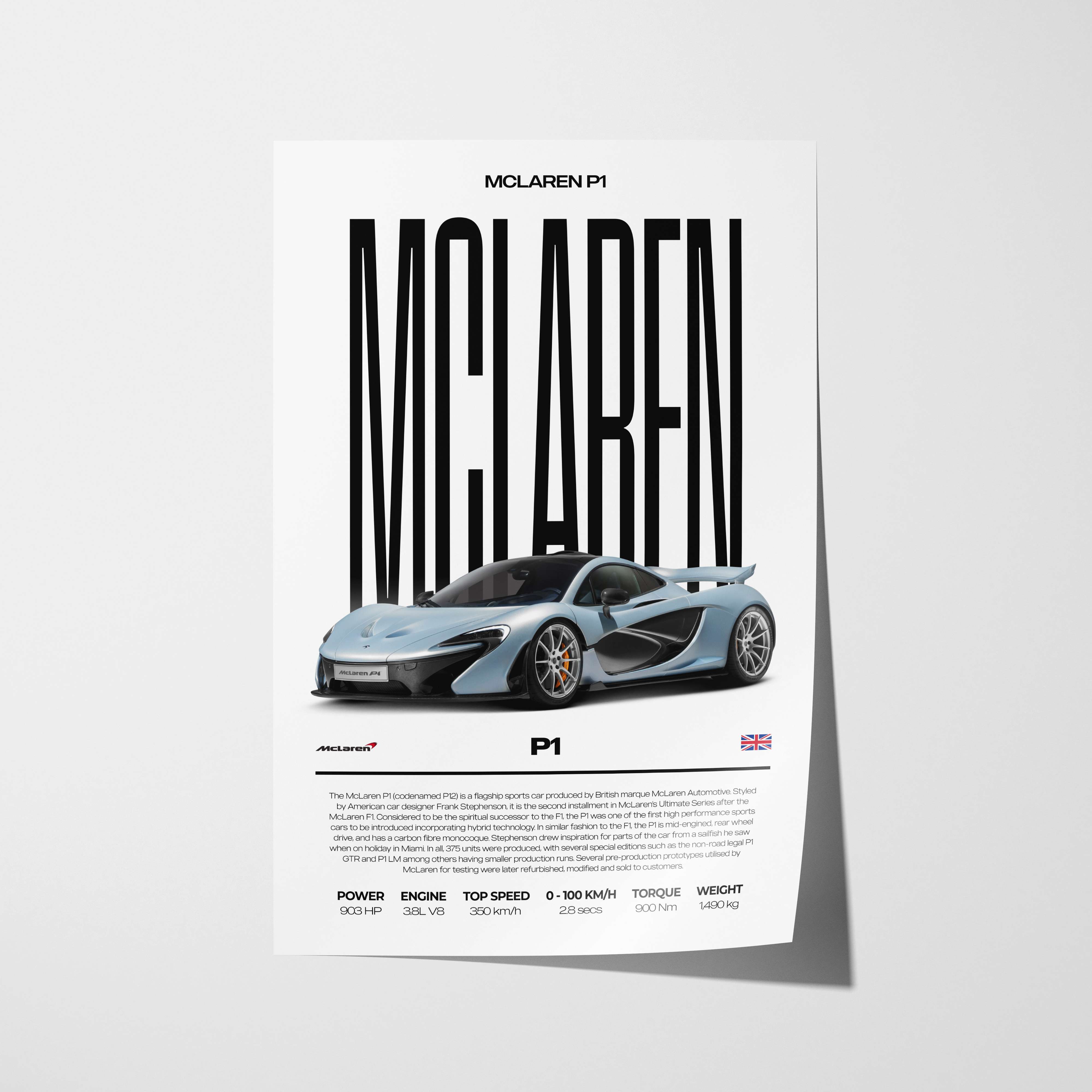 McLaren P1 Poster