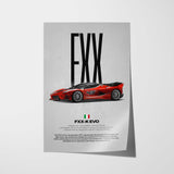 FXX-K Evo Car Poster