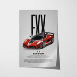 FXX-K Evo Car Poster