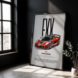 FXX-K Evo Car Poster