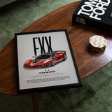 FXX-K Evo Car Poster