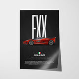 FXX-K Evo Car Poster