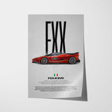FXX-K Evo Car Poster